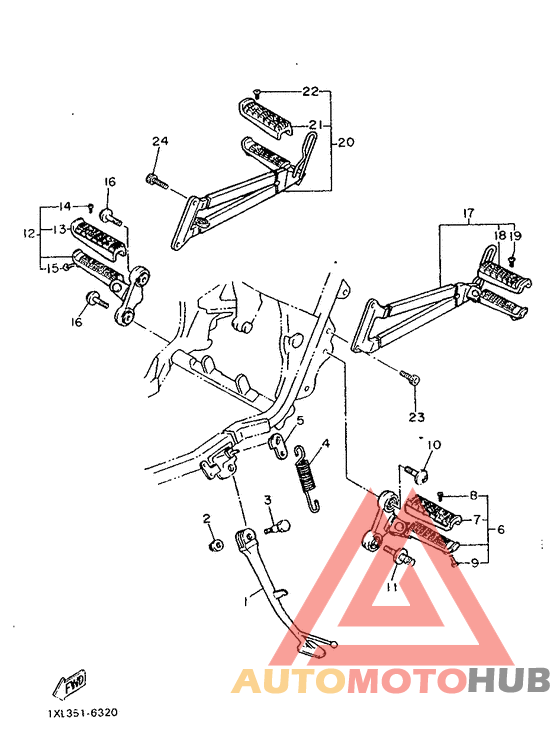 Stand. footrest