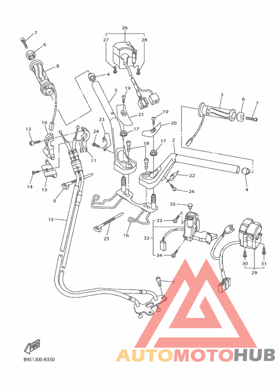 Steering handle & cable