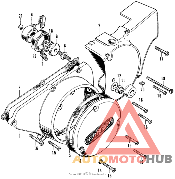 Left crankcase cover + rearcover