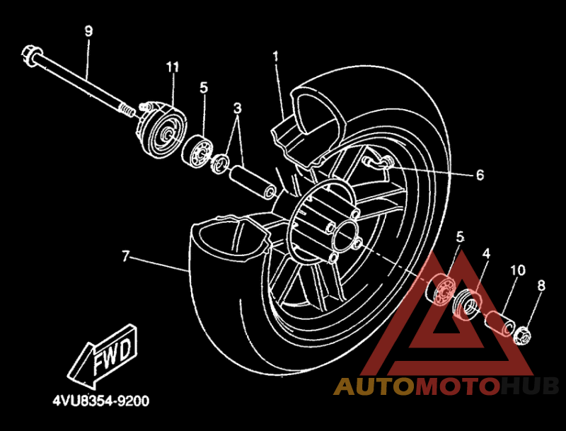 Переднее колесо