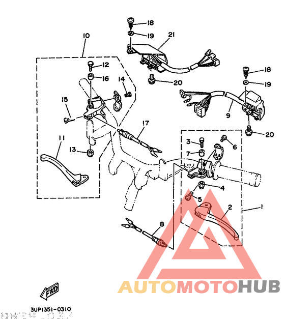 Handle switch. lever