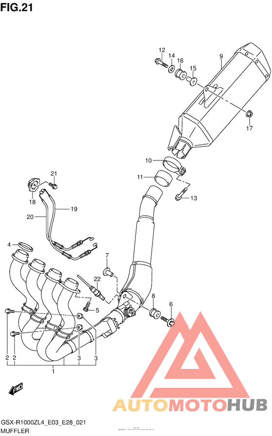 Muffler (Gsx-R1000Zl4 E33)
