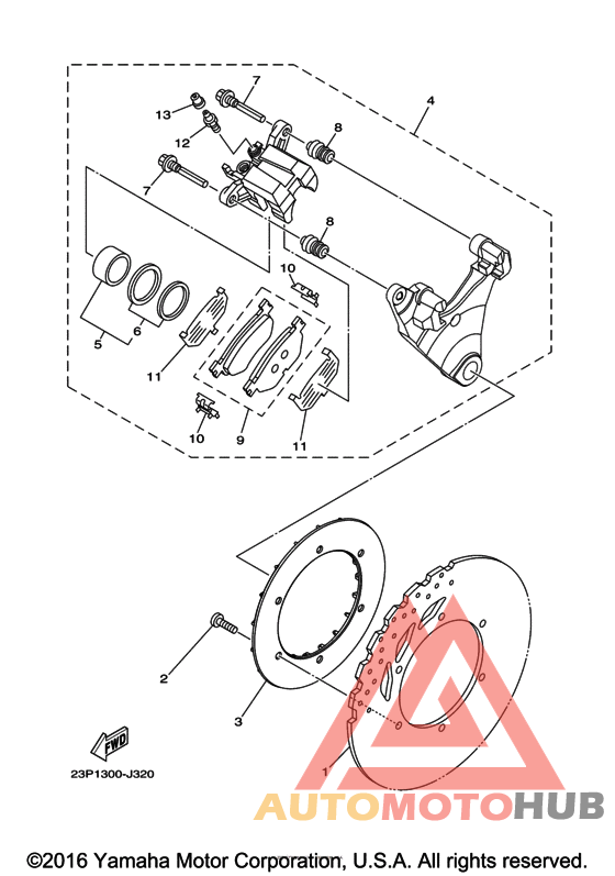 Задний суппорт