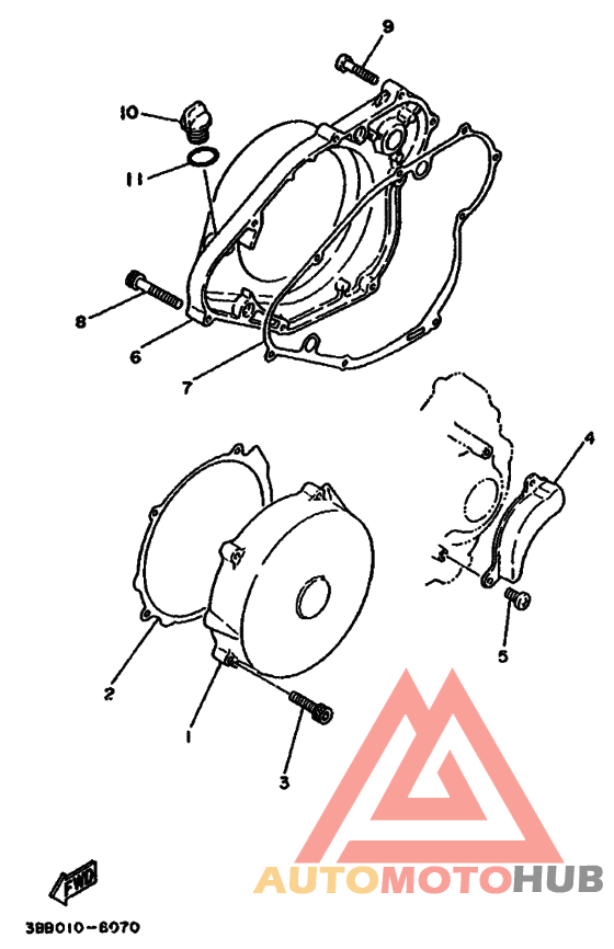 Crankcase cover ass`y  (v