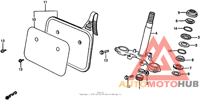 Steering stem 83