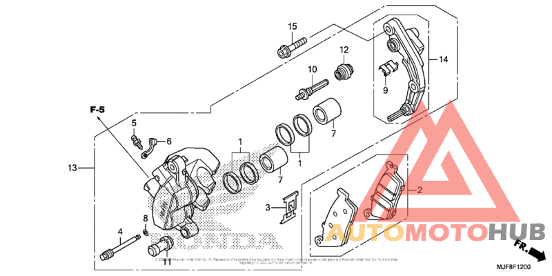 Front Brake Caliper (Ctx700N)