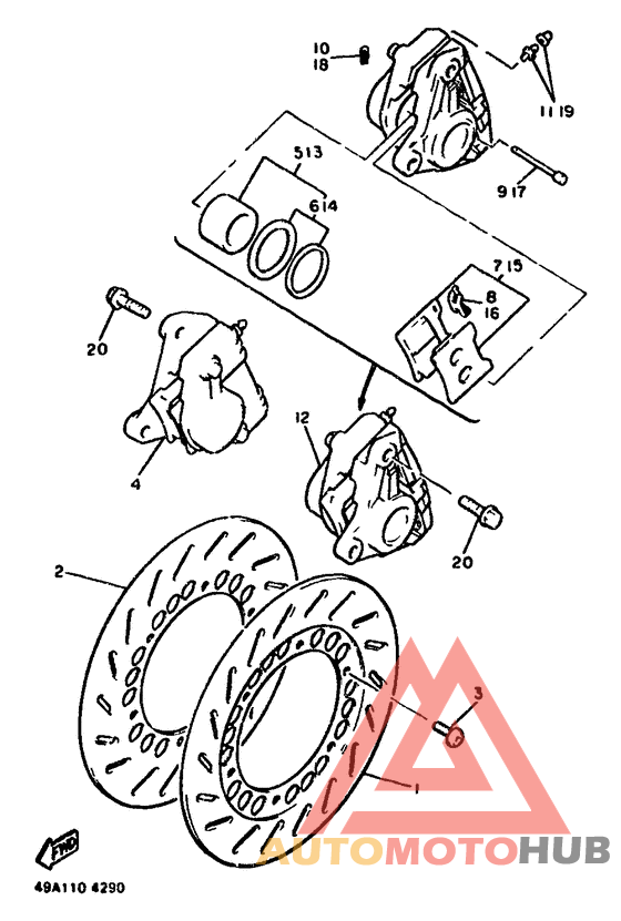 Передний суппорт