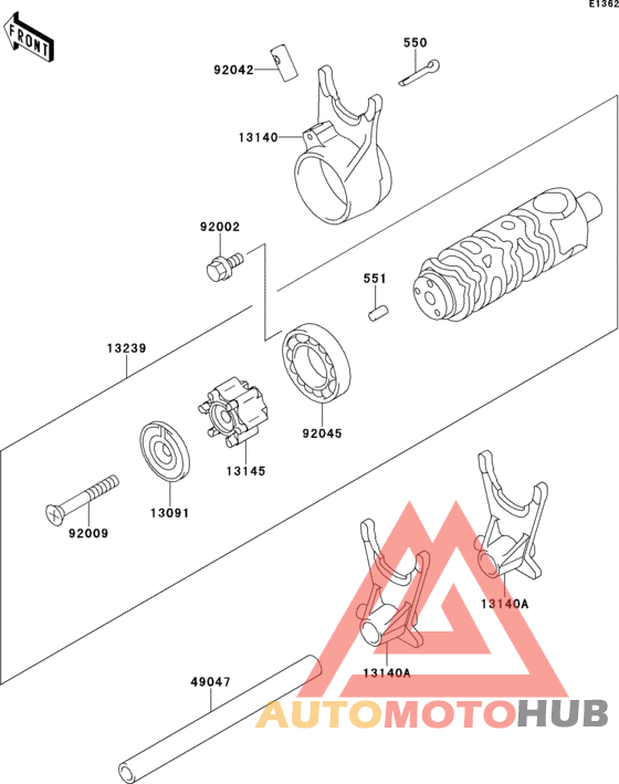 Change drum/shift fork