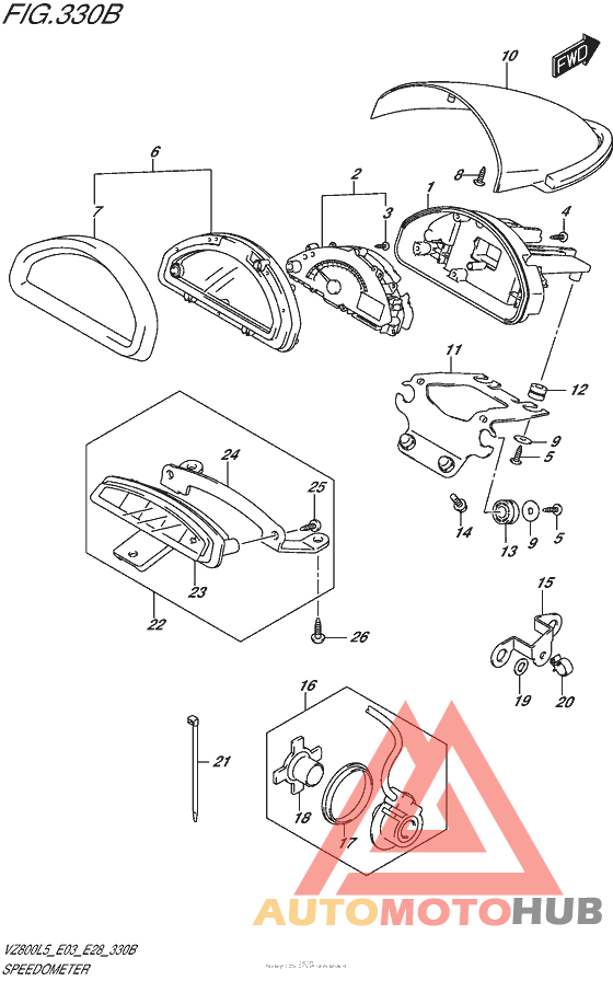 Speedometer (Vz800L5 E28)