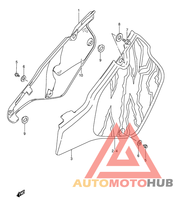 Обтекатель задний