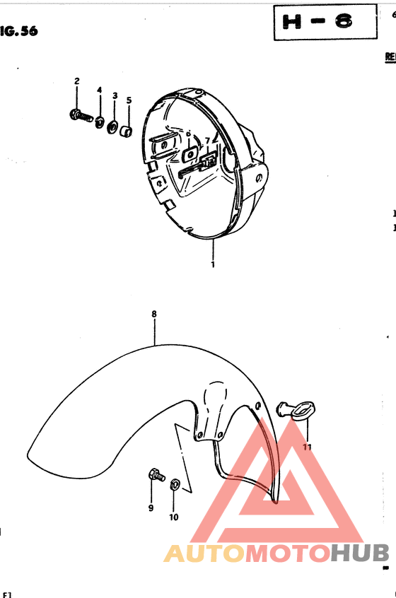 Front fender - headlamp housing