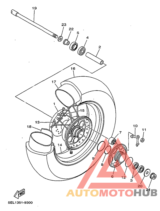 Переднее колесо