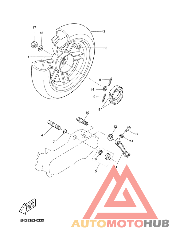 Переднее колесо