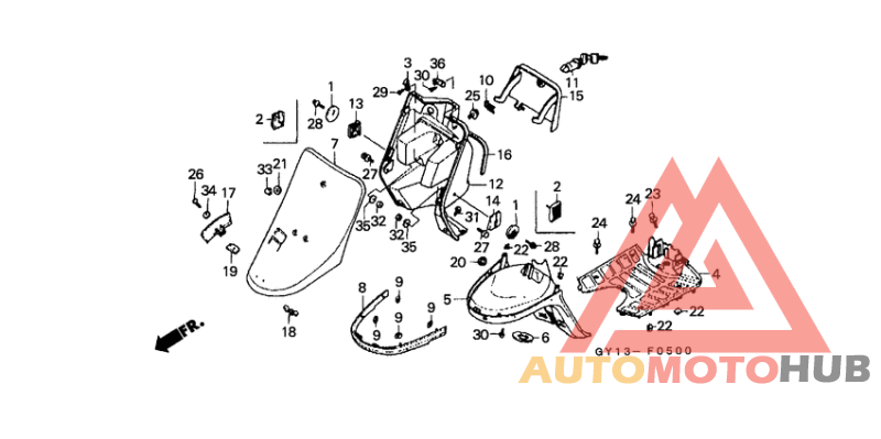 Front cover/inner box/ floor panel