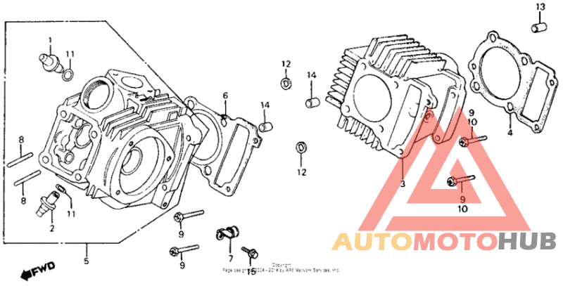 Cylinder head + cylinder
