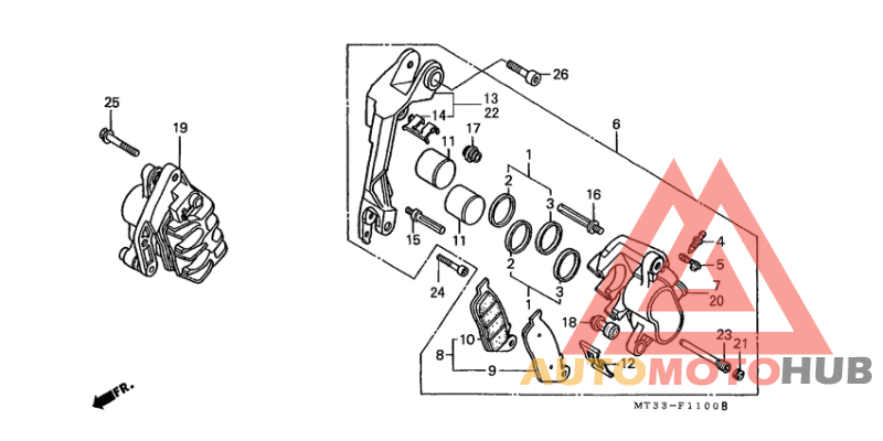 Передний суппорт