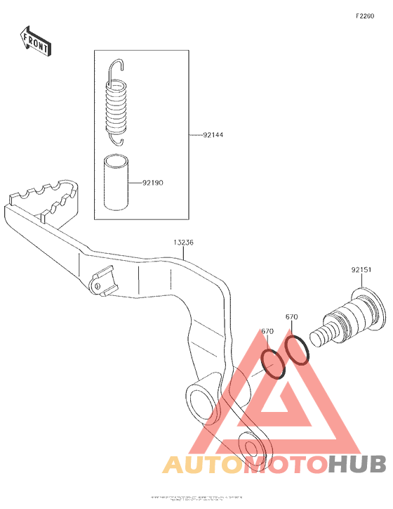Педаль тормоза
