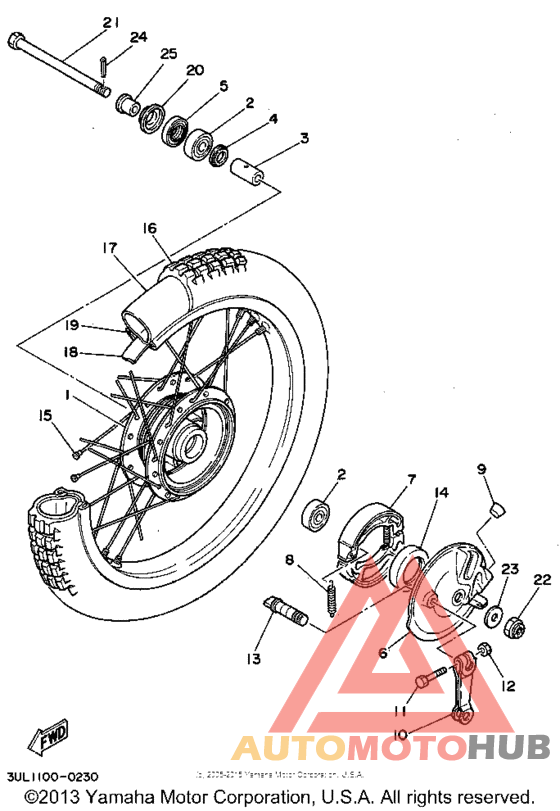 Переднее колесо
