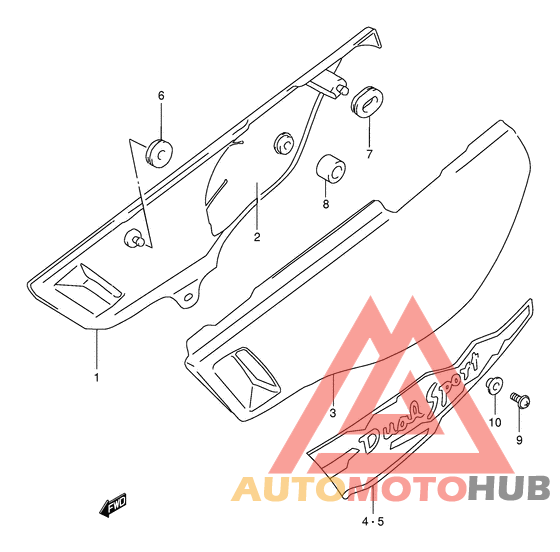 Обтекатель задний