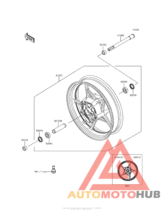 Переднее колесо