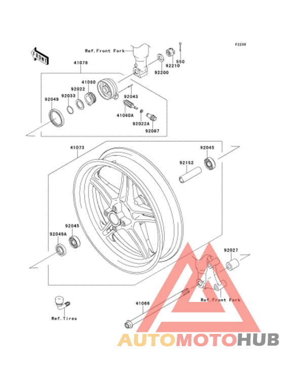 Переднее колесо