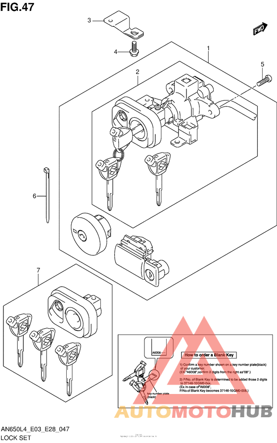 Lock Set (An650Zl4 E28)