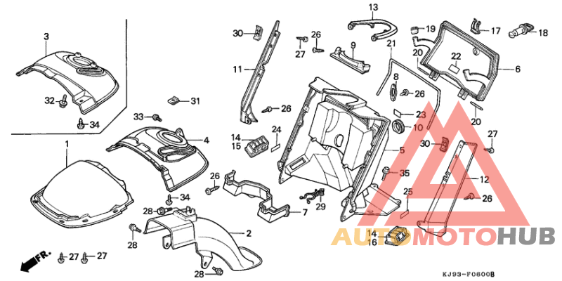Front fender/leg shield