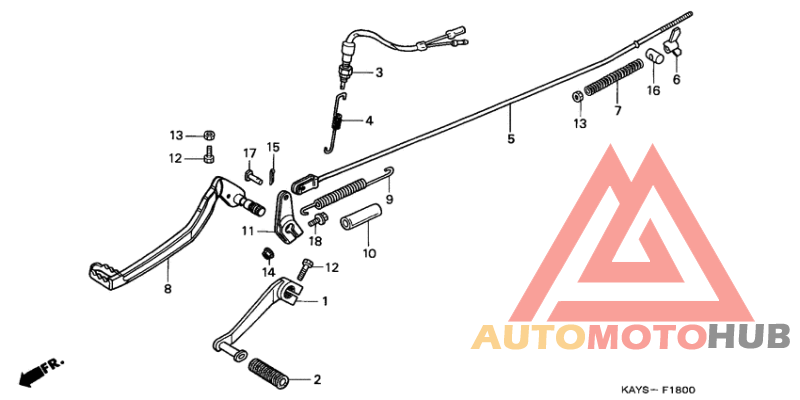 Brake pedal assy