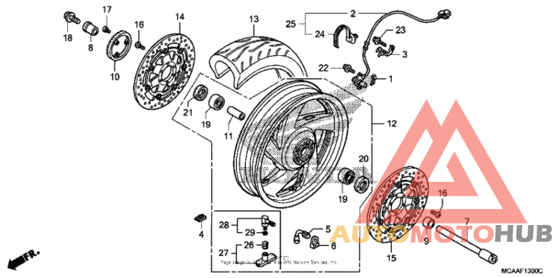 Переднее колесо