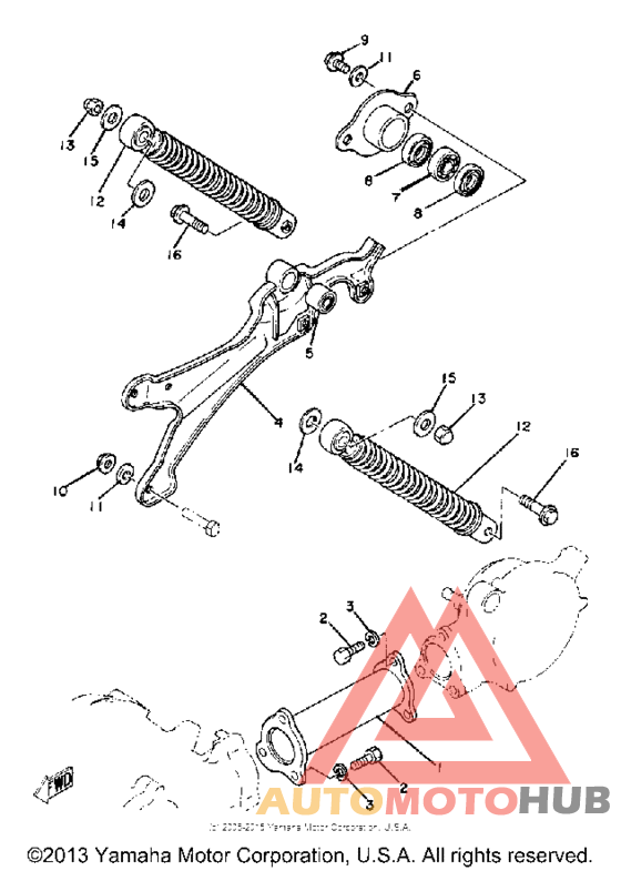 Swing arm - rear shocks
