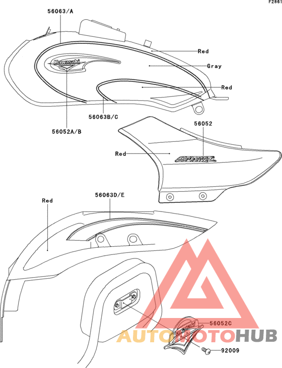 Decals(red/gray)(a6)