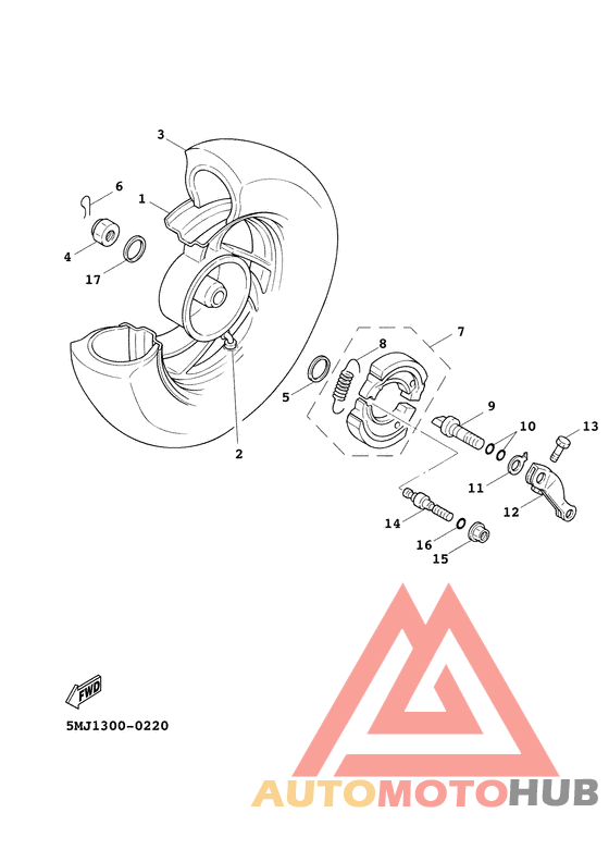 Переднее колесо