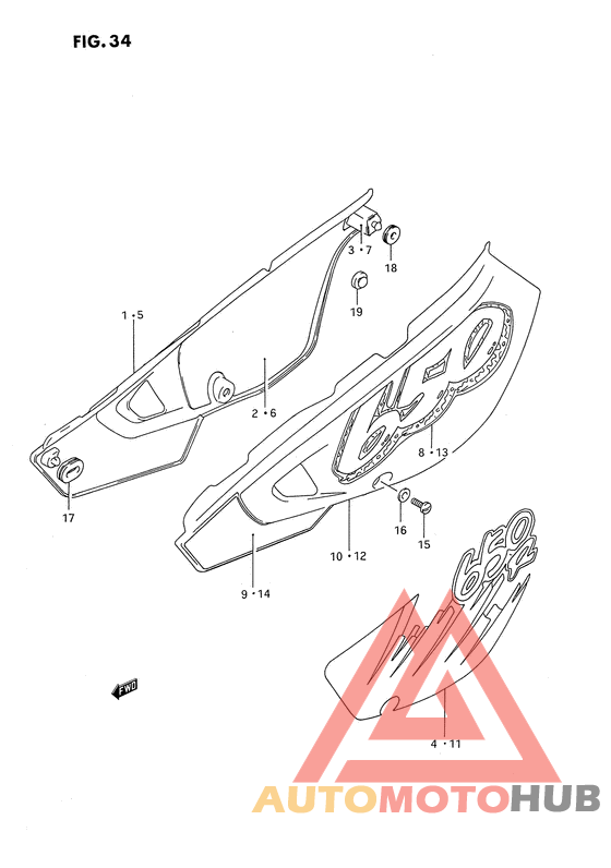 Обтекатель задний