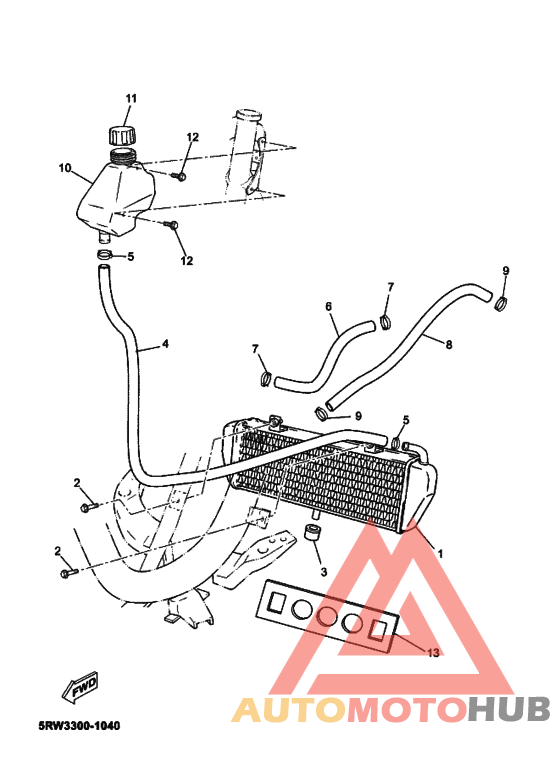 Радиатор и шланг