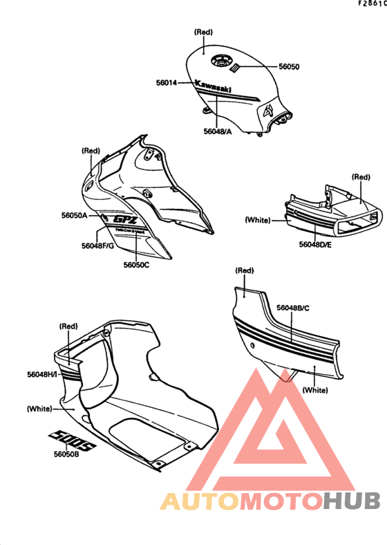 Decal(red/white)(ex500-b2)