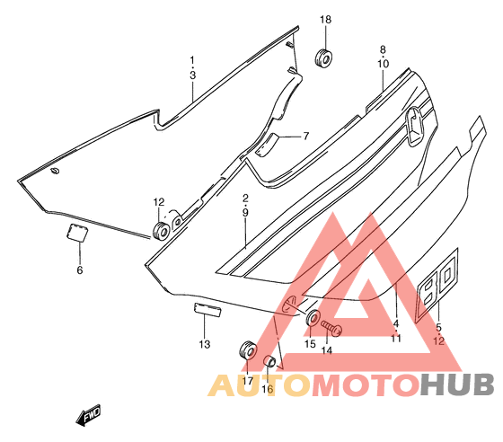 Обтекатель задний