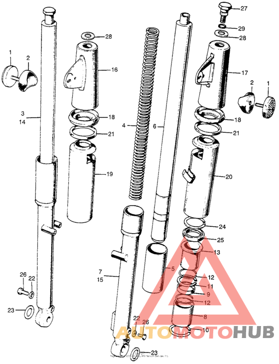 Ca175 front fork