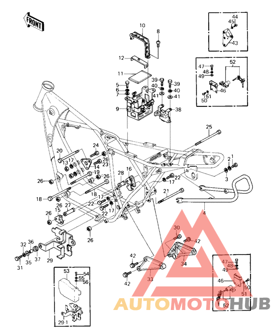 Frame fittings/battery case