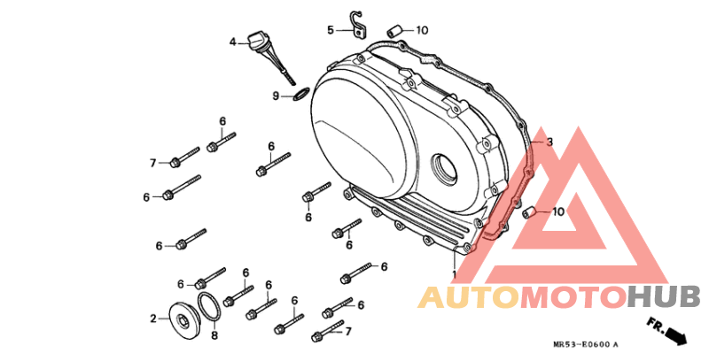 Крышка картера правая