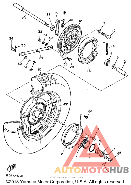 Переднее колесо
