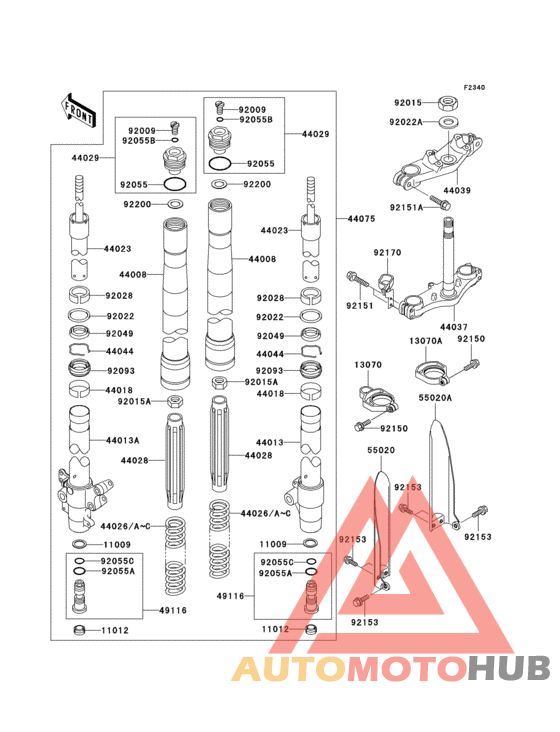 Front fork(1/2)(d6f)