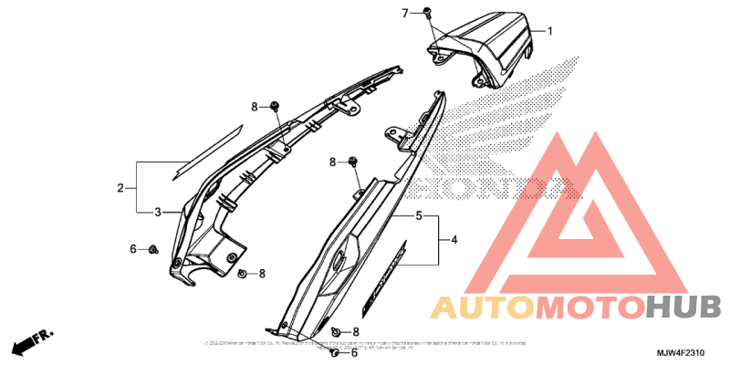 Задний обтекатель
