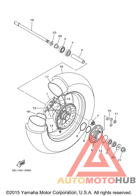 Переднее колесо