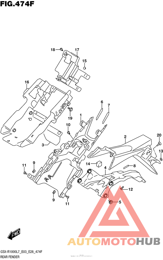 Rear Fender (Gsx-R1000Al7 E33)