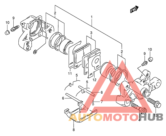 Задний суппорт