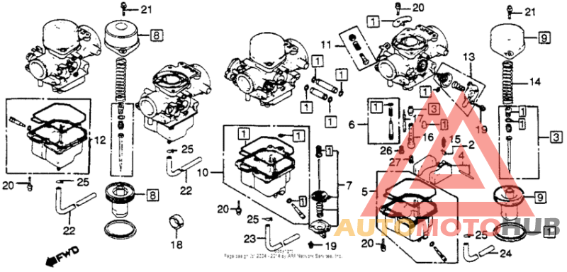 Carb. component parts