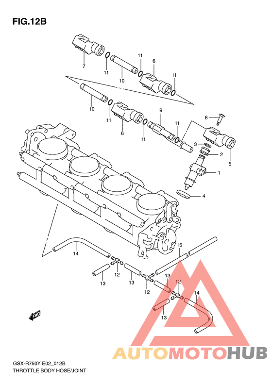 Throttle body hose/joint