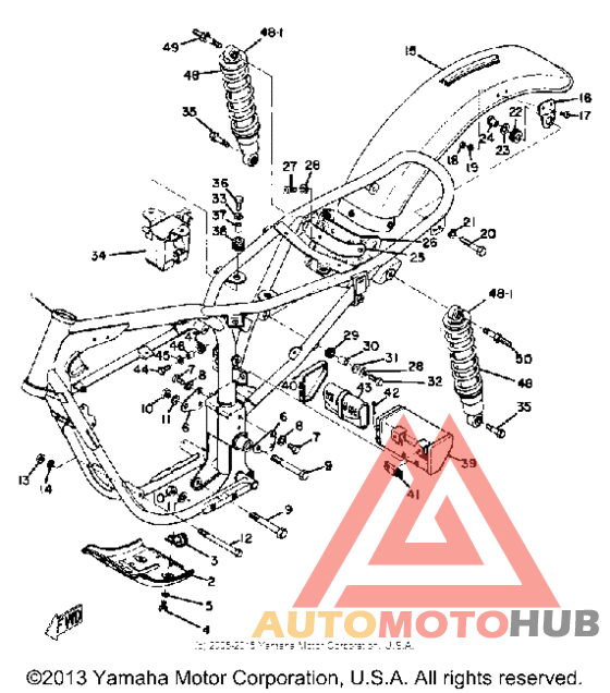 Frame - rear cushion - rear fender
