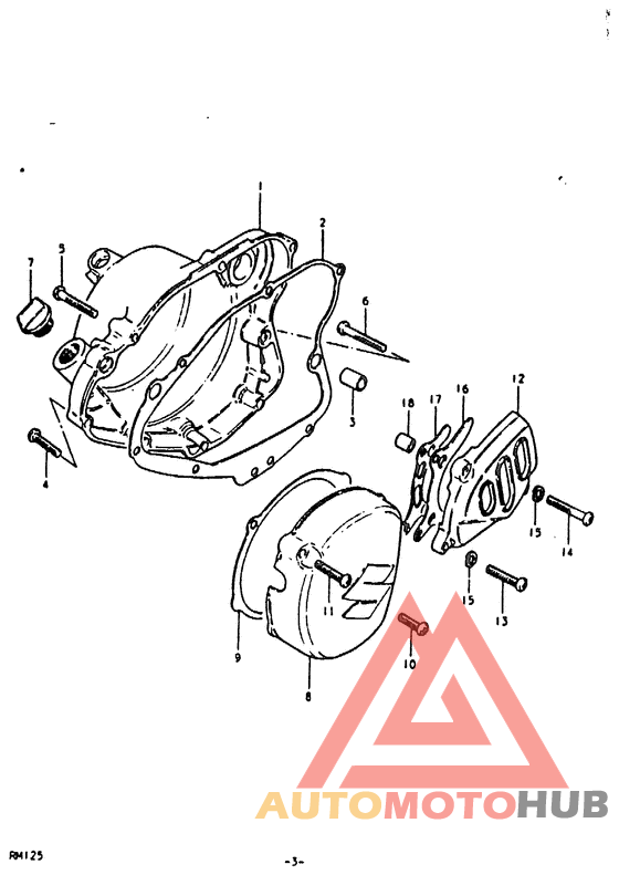 Crankcase cover ass`y  (v