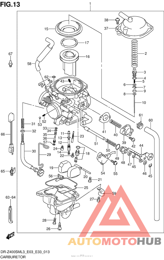 Carburetor (Dr-Z400Sml3 E33)